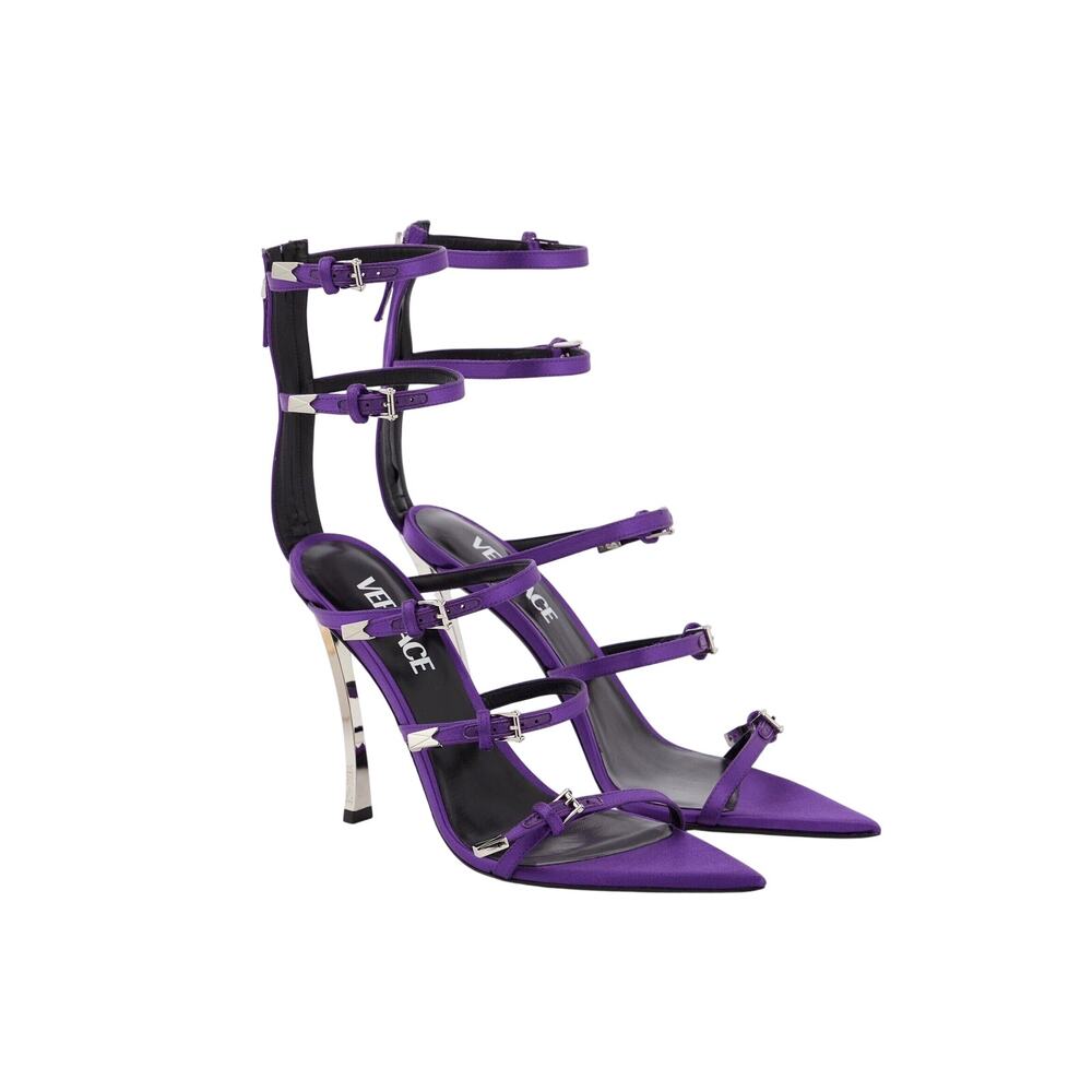 NIB Versace Runway Pin-Point Strappy Sandal EU 36 US 6 Purple Orchid $1,575